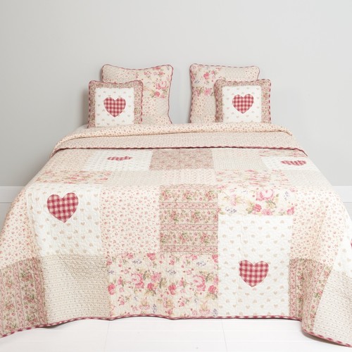Tagesdecke heart rosen 180x260 - heart,